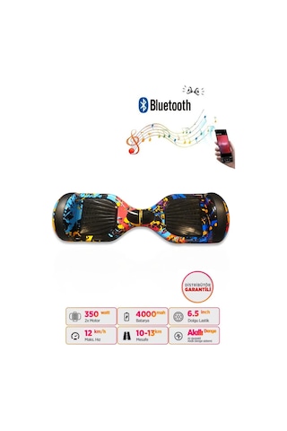 Citymate Hoverboard 6.5 inch Elektrikli Kaykay Scooter Bluetooth Hoparlörlü D26