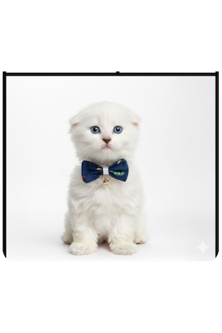 Flypet Tırtıl Desen Papyon Kedi Tasma & Yavru Köpek Tasma 13cm-24cm