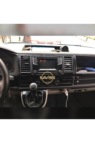 Volkswagen Transporter T7 Parlak Siyah Full Set,Torpido Maun Kaplama (Pianoblack)