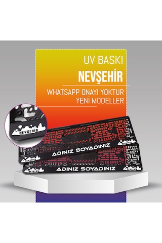 Nevşehir Plakalık, 2 Adet Premium Uv Baskı, Plakalıkhane