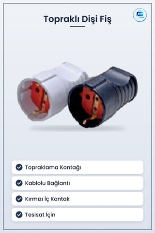 Topraklı Dişi Fiş Kablolu Elektrik Bağlantı Elemanı Topraklama De