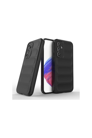 Zore Galaxy Uyumlu A54 Kılıf Esnek Tpu Oyuklu Arka Yüzey Tasarımlı Etnik Silikon Kapak - Kirmizi