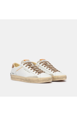 White Sneaker Erkek 190002pp8.10 Crime London Dıstressed Lo Beyaz