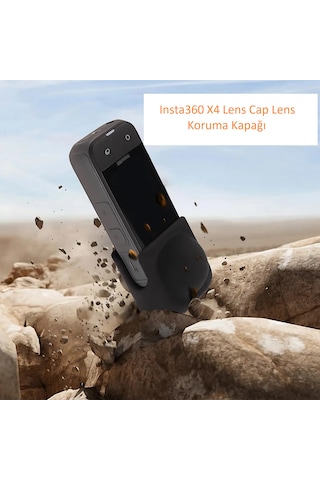 Insta360 X5 , X4 Lens Cap Koruma Kapağı Siyah