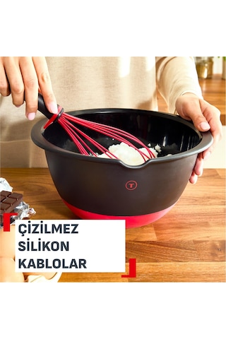 Tefal Ingenio+ Isıya Dayanıklı Çırpıcı 002 Kırmızı