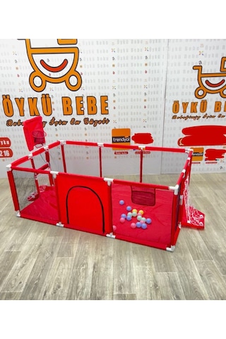 Mamma Öykü Bebe Basket Potalı Kale Güvenli Bebek Ve Çocuk Oyun Alanı Oyunpark 122x180 Oyun Matı Ve Topları