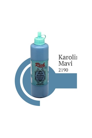 Rıch Multi Surface Akrilik Boya 500 Cc Karolına Mavi 2190 Rıch Multi Surface Akrilik Boya 500 Cc Karolına Mavi 2190
