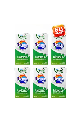 Laktozsuz Süt 1lt X 6 Adet