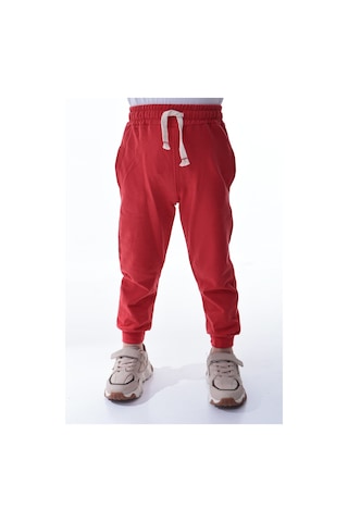 Unisex Çocuk %100 Pamuk Günlük Jogger Eşofman Altı 12 Ay 5 Yaş Kırmızı