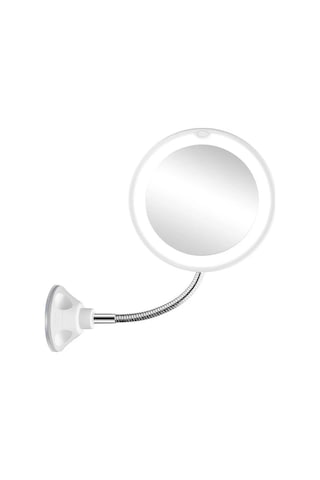 Vkemall Beakey Kaz Boynu Led Aydınlatmalı 10x Büyüteçli Makyaj Aynası Güç Kilitli Vakuml