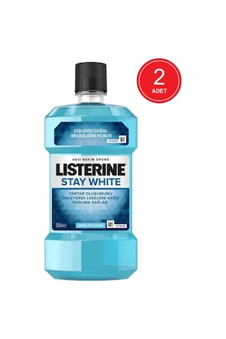 Listerine Stay White Ağız Bakım Suyu 2 x 500 ML