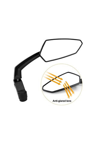 Dinosaurs Bisiklet Aynası, Ayarlanabilir Bisiklet Aynaları Gidon Dikiz Aynası 360 Dönebılen Bisiklet Aynası Geniş Açıdarbeye Dayanıklı Aynalar Altın