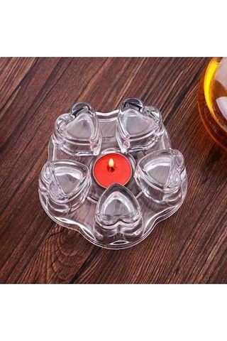 Epinox Coffee Tools Cam Demlik Isıtıcı Altlığı Stand Şeffaf