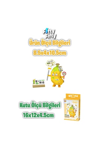 Loz Micro Block Serisi Sevimli Muz 310 Parça Oyuncak Yapım Seti Fflz-8820