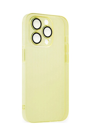 Newface - 968 - iPhone Uyumlu 13 Pro Max Kılıf Armada Lensli Kapak - Csmo-tex - - Sarı