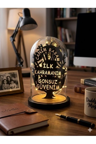 Günü Hediyesi Babaya Hediye Led Lamba Kayınpedere Hediye Gece Lambası