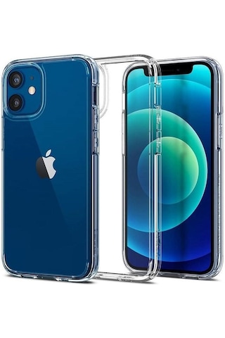 Logis iPhone Uyumlu 12 6.1" Şeffaf Kılıf Silikon Koruma