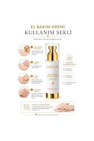 LágusBesleyici Hızlı Emilim Ultra Hafif Yağsız Doku El Bakım Kremi