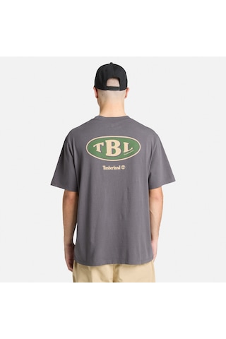 Timberland Gas Station Back Graphic Erkek Siyah T-shirt Tb0a5mq4w081 2800282