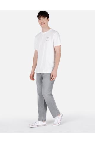 Colins Rahat Normal Kesim Orta Bel Düz Paça Gri Erkek Jean Pantolon Cl1069477 Denim
