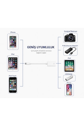 Lightning Usb-a Dönüştürücü Tak Çalıştır Adaptör