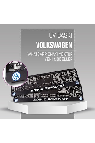 Volkswagen Plakalık, 2 Adet Premium Uv Baskı, Plakalıkhane