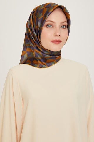 Yeni Sezon - 2024 Sonbahar Kış - Dj Saf İpek Eşarp 9204d01 S Sura - 03693 Hardal