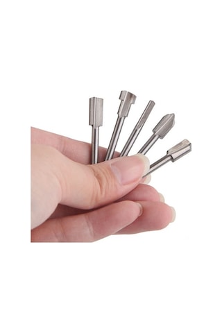 Ebitda 10 Adet Hss+titanyum Freze Ucu Seti: Altın/gümüş Renk, Günlük Ahşap İşler İçin Mükemmel Yardımcı