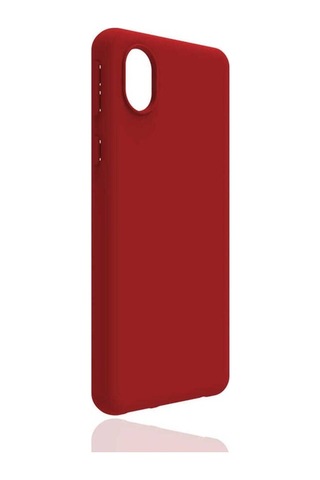 Samsung Uyumlu Galaxy A01 Core Kılıf Zore Biye Silikon Kırmızı