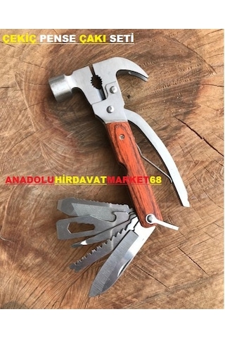 Çok Amaçlı Çekiç Pense Testere Seti Çakı Seti Avcı Kampçı Seti