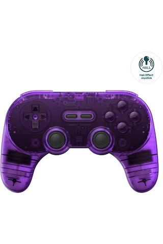 8bitdo Pro 2 Bluetooth Controller Kablosuz Hall Effect Oyun Kolu Switch/switch 2,pc,android,Apple Uyumlu,macos, Transparan Mor