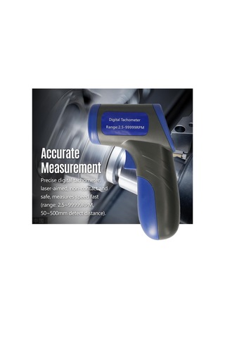 Dijital Takometre Lazer Takometre Elde Taşınabilir Rpm Ölçer Hız Ölçer 2,5-99999rpm Ölçüm Aralığı