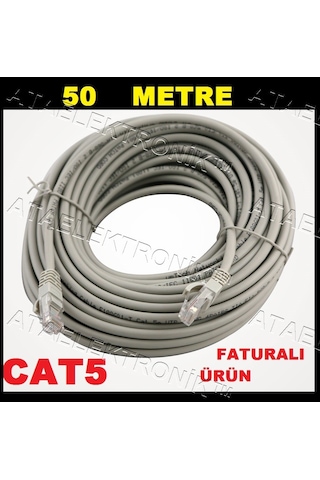50 Elli Metre 50 Mt Internet Ethernet Kablosu Cat5 50 Elli Metre 50 Mt Internet Ethernet Kablosu Cat5