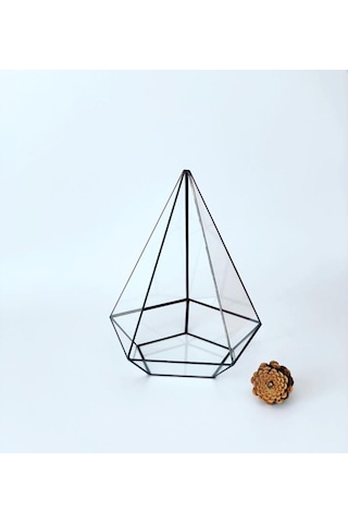 Dekoratif Cam Fanus - Geometrik Cam Fanus - Teraryum Cam Fanus (489240692)