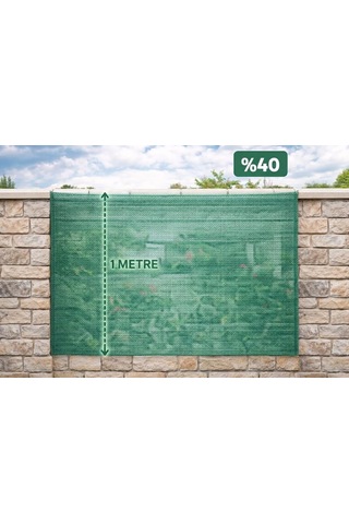 %40 Gölgelik File 1 Metre X 10 Metre Bahçe Gizleme Ağı Bahçe Çit Örtüsü Meyve Ağacı Örtüsü Genel