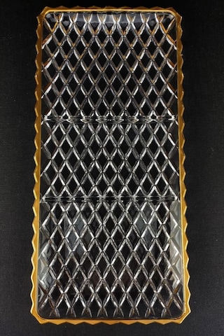 Digithome Cam Servis Ve Sunum Tabağı Gold Yaldızlı 37,5 Cm St.kfs.630