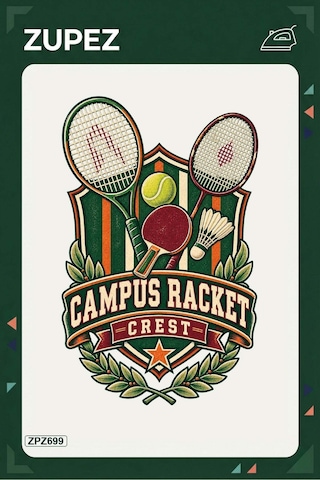 Zpz699 Campus Racket Crest Ütüyle Uygulanabilir Transfer Baskı - 911529775