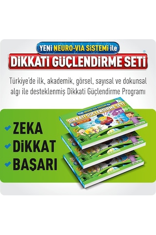 Yeni Neuro-Via Sistemi İle Dikkati Güçlendirme Seti 10 Yaş - Osman Abalı - Adeda