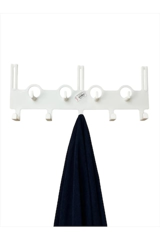 Wishhome 9 Kancalı Çok Amaçlı Kapı Arkası Askısı Askılık Beyaz