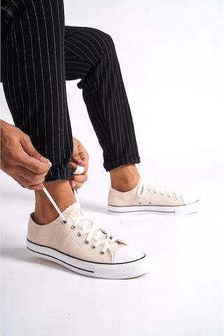 Mubiano Mbcvs200bj Düz Taban Bağcıklı Erkek Bej Bez Spor Ayakkabı & Sneaker Bej