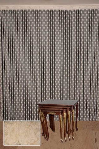 Puanlı Model Krem Renk Hazır İp Perde 300 280 Cm Krem