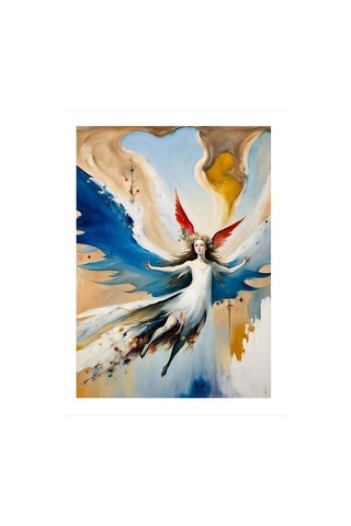 Yağlıboya Melek Hediyelik Mdf Tablo 35cm X50cm