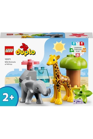LEGO® DUPLO® Vahşi Afrika Hayvanları 10971 2+ Eğitici Oyuncak Yapım Seti - 10 Parça