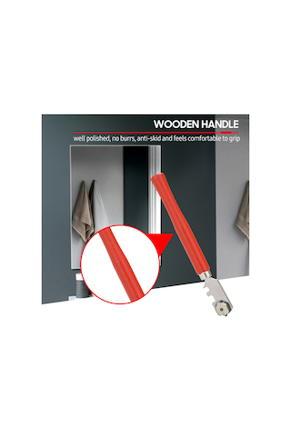 Geekyou 6 Tekerlekli Cam Kesici, 6-12mm Kalınlıkta Cam Ve Seramik İçin Multifonksiyonel Pen Tipi Kesim Aleti