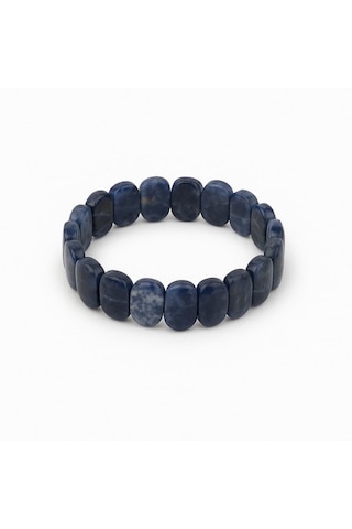 Oval Kesim Lapis Lazuli Bileklik 29 Gr 22 Cm Doğal Taş Mavi
