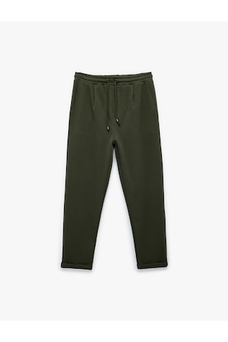 Koton Normal Bel Pamuklu Regular Fit Eşofman Altı Haki 6wam40036mk Haki