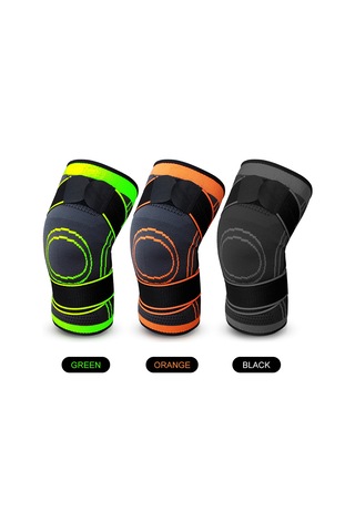 Yuntech01 Spor Destekli Basınçlı Dizlik - Esnek Ve Rahat Kullanım Siyah, L Boy Siyah