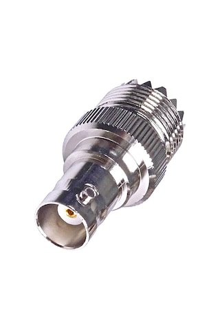 Sones Bnc Dişi Jak - Uhf Pl-259 Dişi Düz Tip Rf Koaksiyel Adaptör Konnektörü