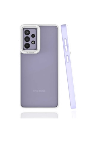Zore Galaxy Uyumlu A52 Kılıf Mima Kapak - Lila Lila