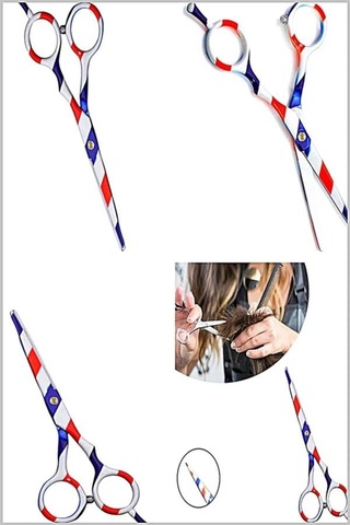 Çubuklu İmaj Düz Uçlu Saç Kesim Makası 6 İnç Xlq581